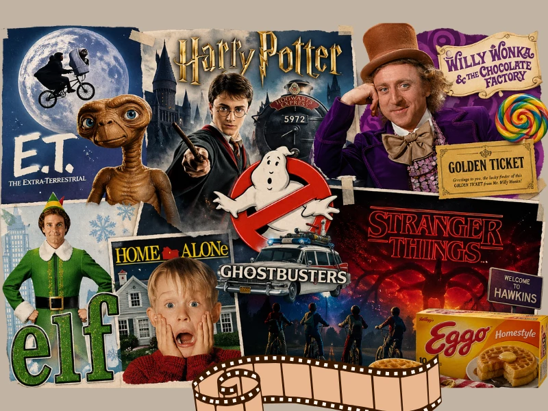 Iconic movie and TV sweets &acirc; Reese's Pieces from ET, Baby Ruth from The Goonies, Junior Mints from Seinfeld, Everlasting Gobstopper from Willy Wonka &acirc; from Sweet and Glory UK