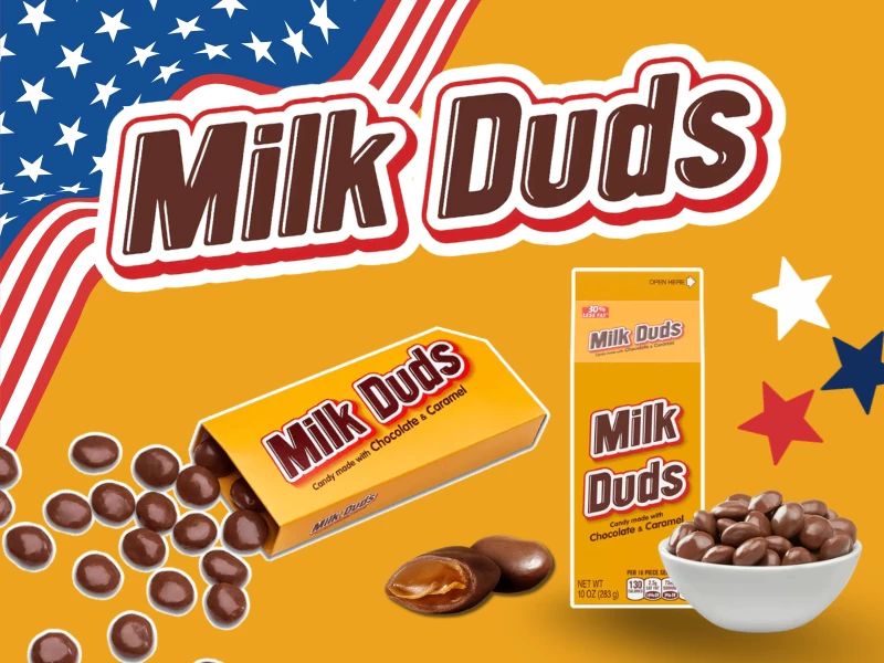 Milk Duds caramel chocolate candy wholesale UK &acirc; Theatre Box 141g and Carton 283g available from Sweet and Glory