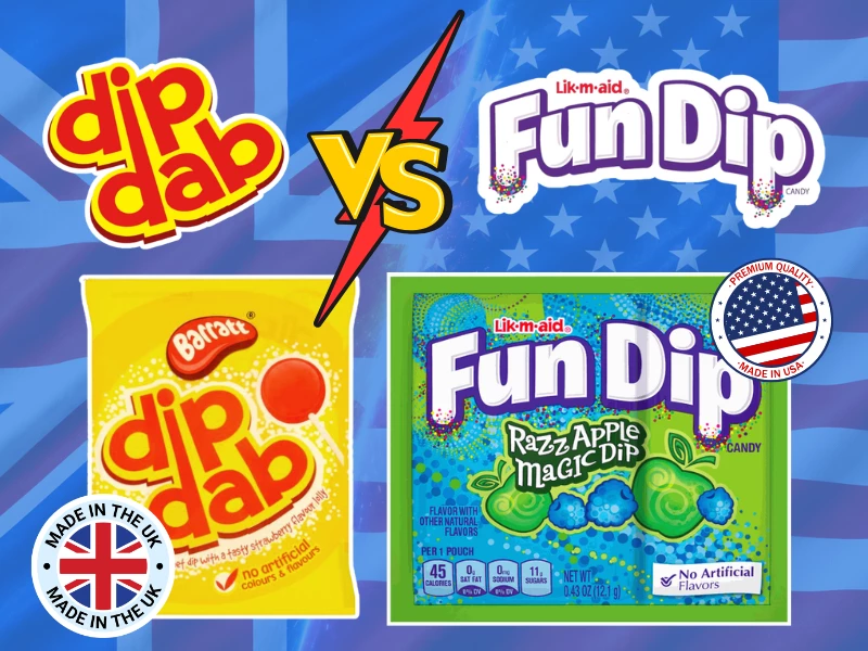 Fun Dip wholesale UK &acirc; Lik-M-Aid Fun Dip, Sour Fun Dip and peg bag formats available from Sweet and Glory