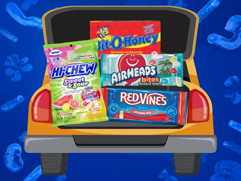 Best American candy for UK road trips &acirc; Red Vines, Hi-Chew, Airheads and Sour Patch Kids from Sweet and Glory Manchester