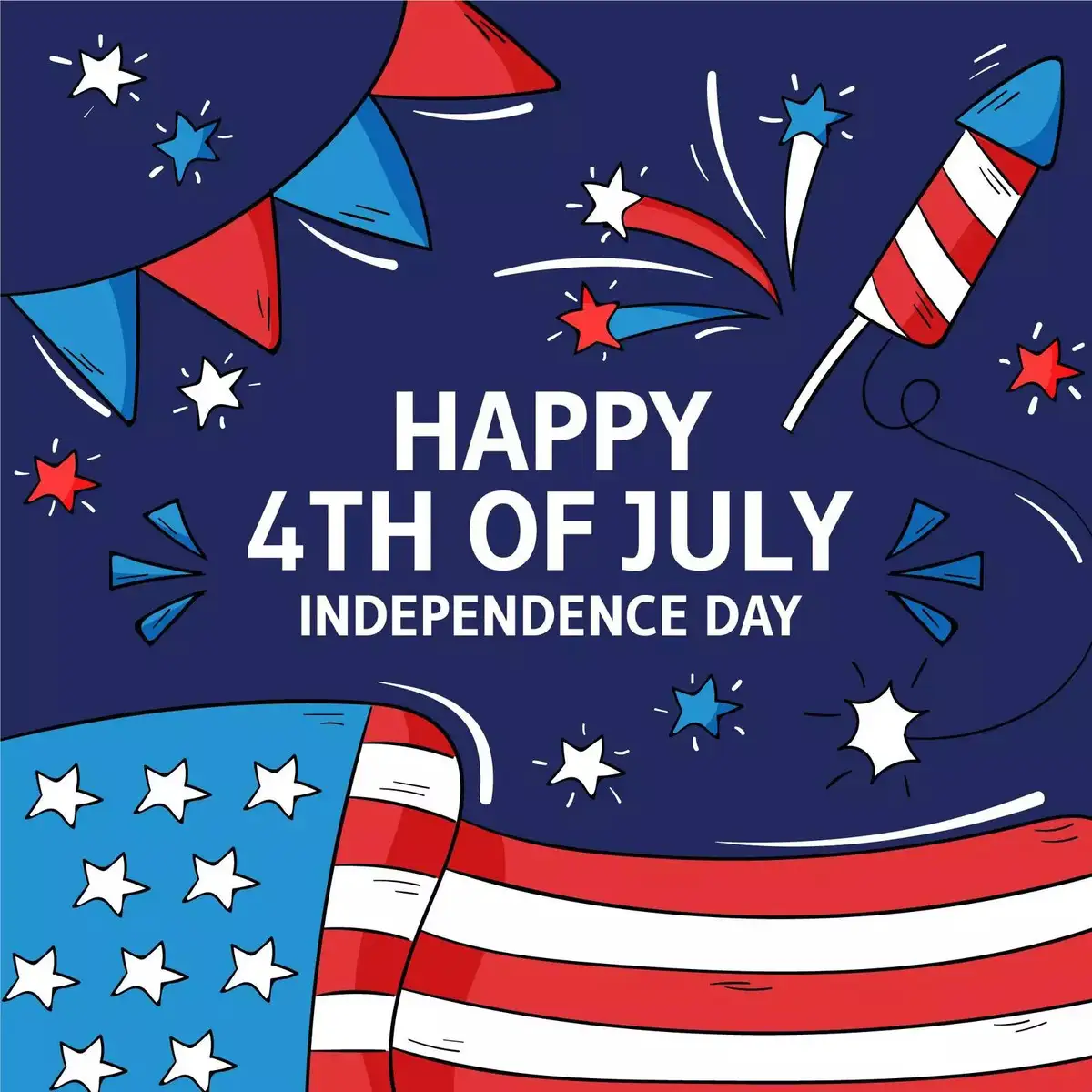 American candy display set up for a 4th of July promotion in a UK sweet shop