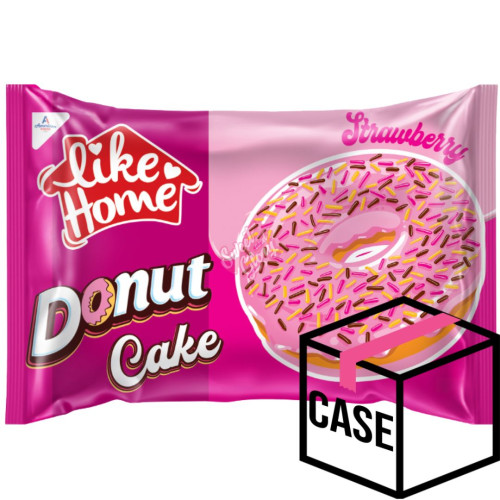 Like Home Donut Cake Strawberry 40g - Case