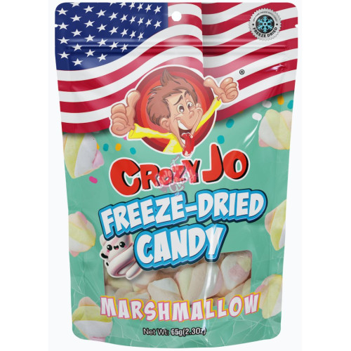 Crazy Jo Freeze Dried Marshmallow 65g - Case