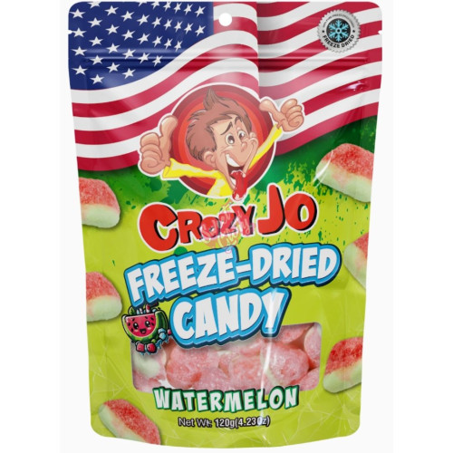 Crazy Jo Freeze Dried Watermelon 120g - Case