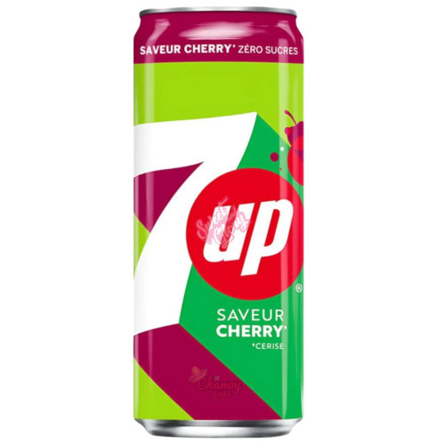 7up Cherry EU 330ml (Slim Can) - 24ct