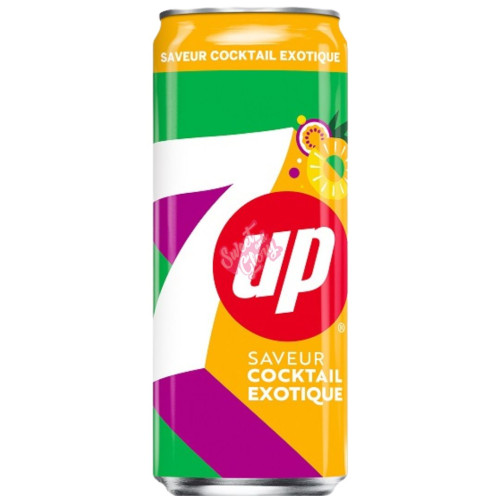 7up Cocktail Exotique EU 330ml (Slim Can) - 24ct
