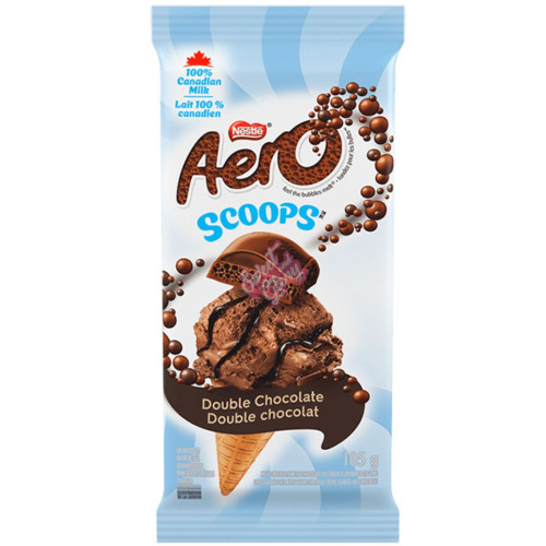 Aero Scoops Double Chocolate 105g (CAN) - 15ct