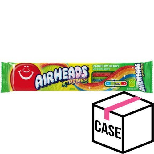 Airheads Xtremes Rainbow Berry Belts 57g - Case