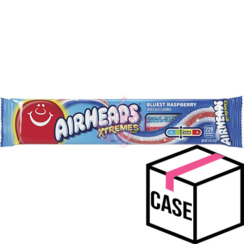 Airheads Xtremes Bluest Raspberry Belts 57g - Case