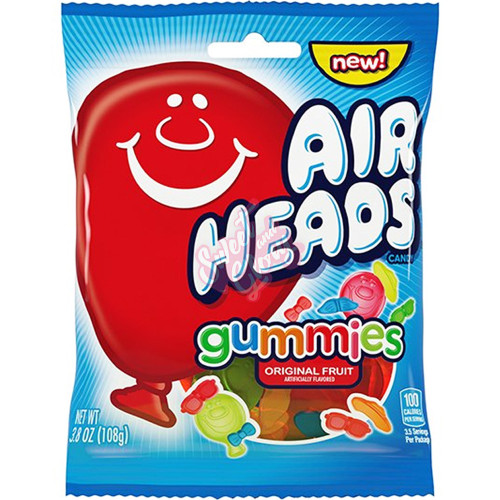 Airheads Gummies Peg Bag 107g - 12ct