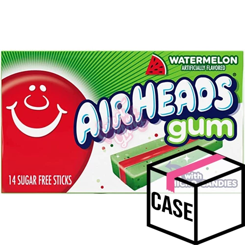 Airheads Gum Watermelon 33g - Case