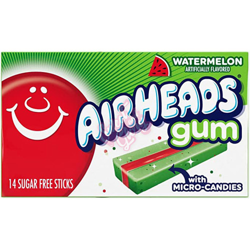 Airheads Gum Watermelon 33g - 12ct