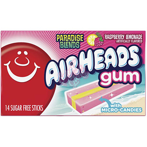 Airheads Gum Raspberry Lemonade 33g - 12ct
