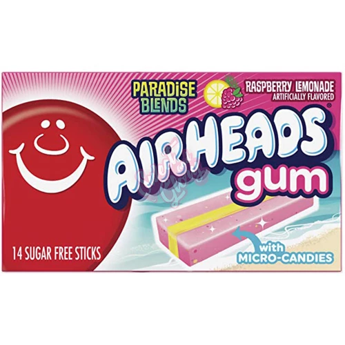 Airheads Gum Raspberry Lemonade 33g - 12ct