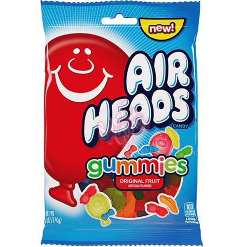Airheads Gummies Peg Bag 170g - 12ct