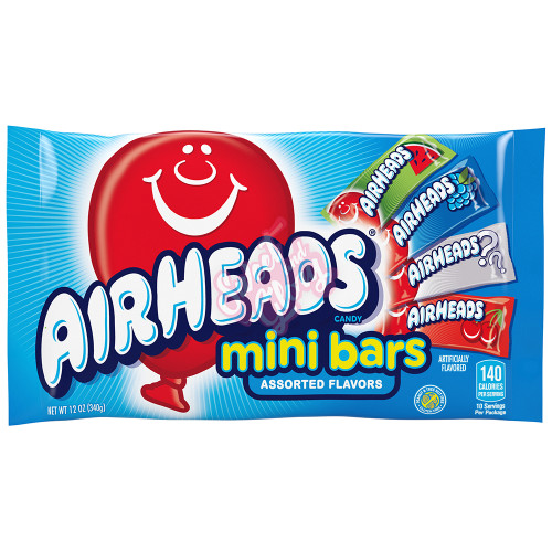 Airheads Mini Bars Bag 340g - 12ct