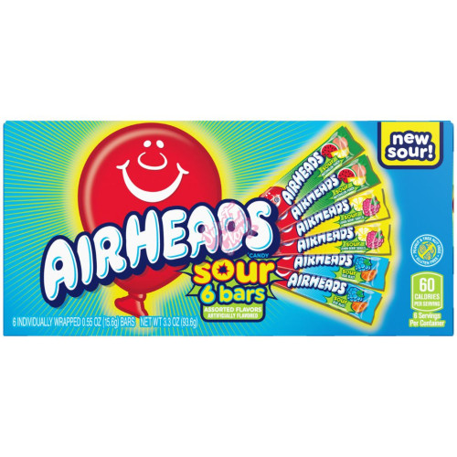 Airheads Sour Theatre Box 93g - 12ct