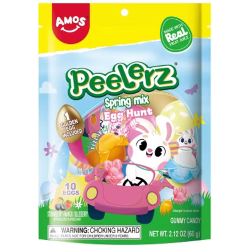Amos Peelerz Spring Mix Easter Egg Hunt Bag 60g - Case