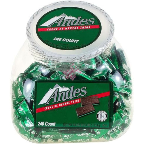 Andes Cr&Atilde;&uml;me de Menthe Thins Jar 1134g - Inner