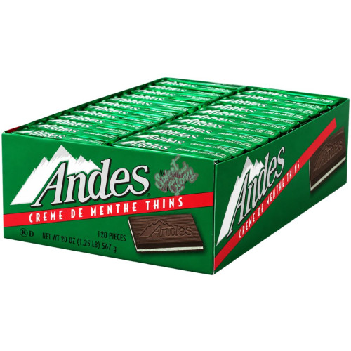 Andes Cr&Atilde;&uml;me de Menthe Thins 567g - 1ct