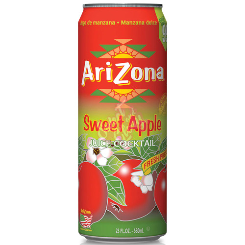 Arizona Sweet Apple Juice Can 650ml - 24ct