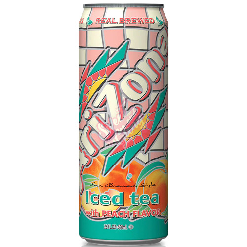 Arizona Iced Tea with Peach Can 650ml - 24ct