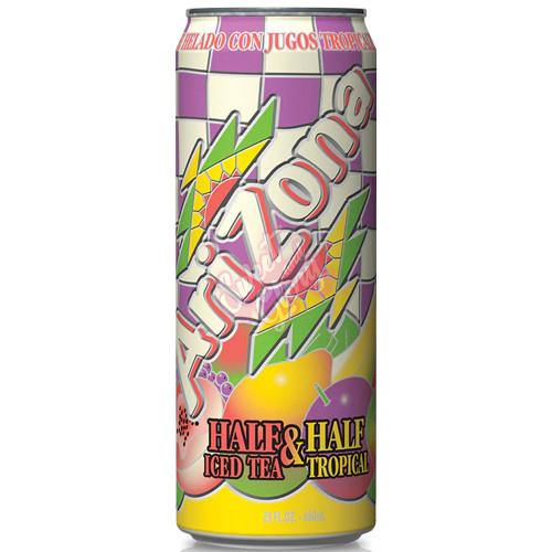 Arizona Tropical Half & Half Iced Tea Can 650ml - 24ct