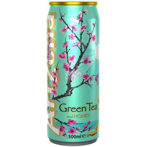 Arizona Green Tea Honey 500ml Can - 12ct
