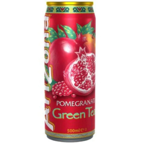 Arizona Green Tea Pomegrante 500ml Can - 12ct