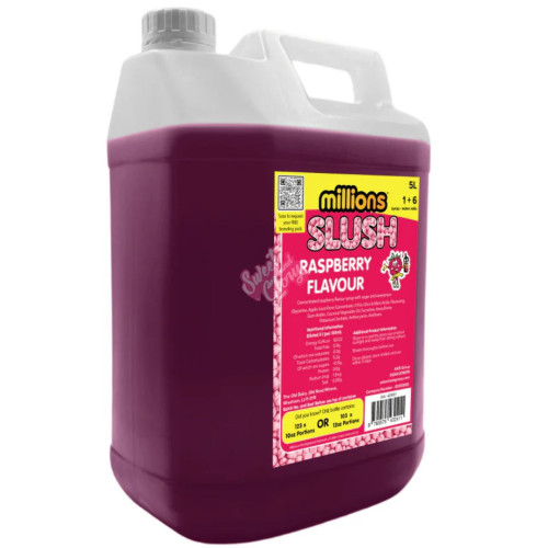 Millions Raspberry Slush Syrup - 5Ltr 1ct