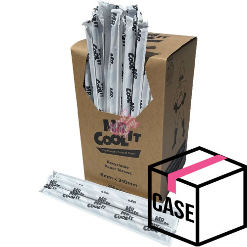Mr Cool It 8mm Paper Slush Straws - Case