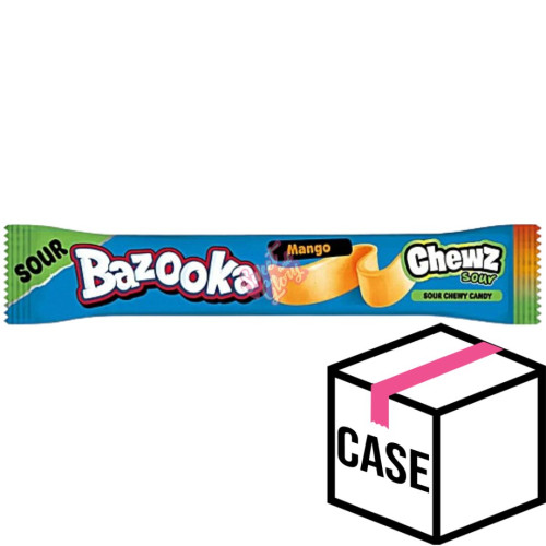Bazooka Chew Bar Sour Mango PMP 14g - Case