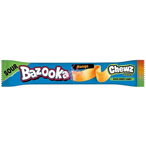 Bazooka Chew Bar Sour Mango PMP 14g - 60ct