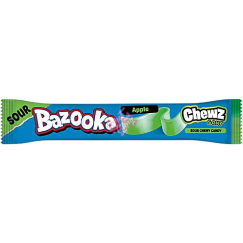 Bazooka Chew Bar Sour Apple PMP 14g - 60ct