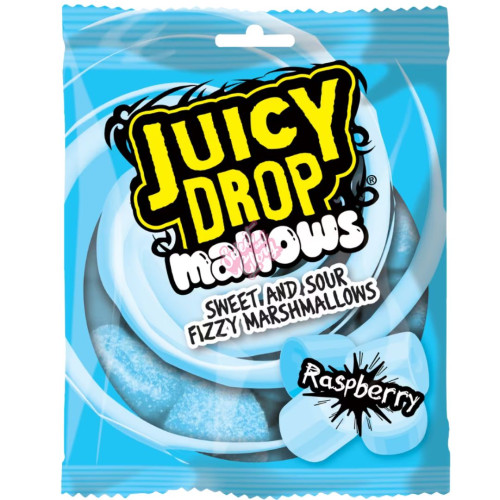 Bazooka Juicy Drop Mallows Raspberry 100g - Case
