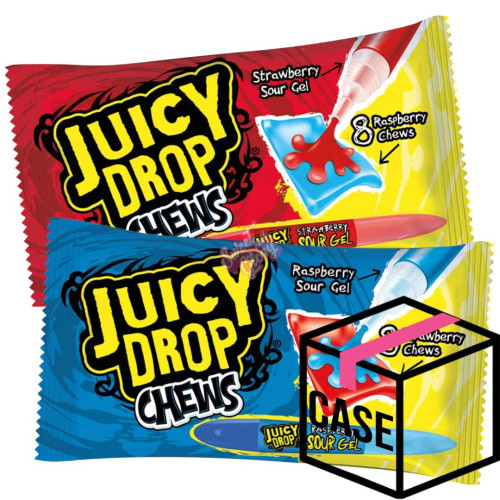 Bazooka Juicy Drop Chews 67g - Case