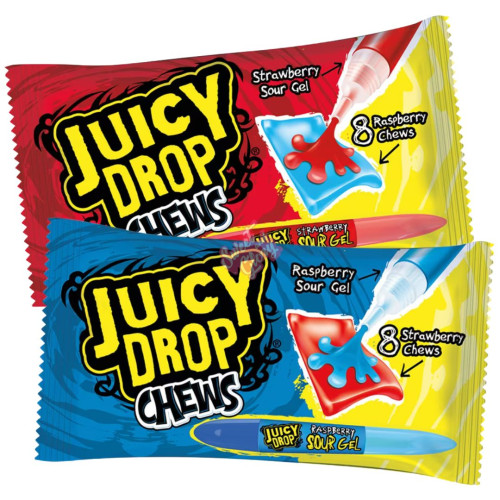 Bazooka Juicy Drop Chews 67g - 16ct