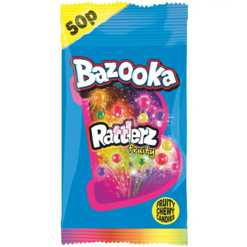 Bazooka Rattlerz Fruity PMP 50p 40g - 24ct
