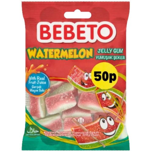 Bebeto Watermelon 50p PMP 70g - 20ct