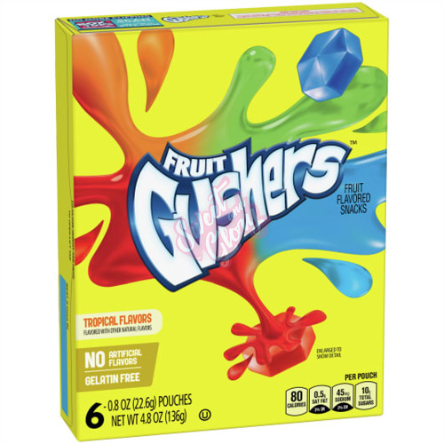 Betty Crocker Fruit Gushers Tropical 136g - 10ct