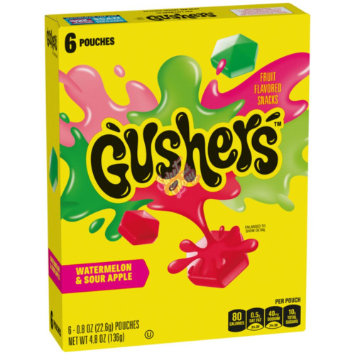 Gushers Watermelon & Sour Apple 136g - 10ct