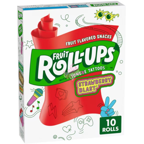 Fruit Roll Ups Strawberry Blast 297g - 10ct