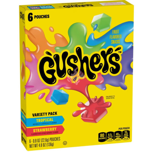 Fruit Gushers Strawberry Tropical Variety Pack 136g - 6ct