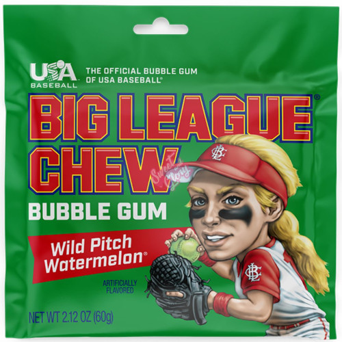 Big League Chew Wild Pitch Watermelon 60g - 12ct