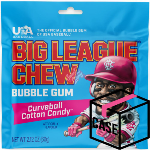 Big League Chew Curveball Cotton Candy 60g - Case