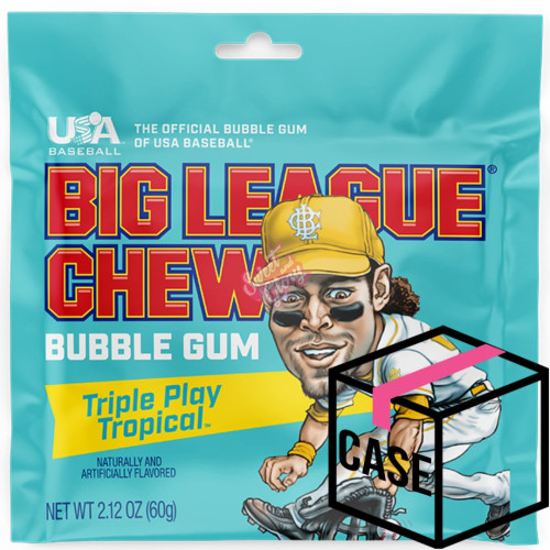Big League Chew Triple Play Tropical 60g - Case