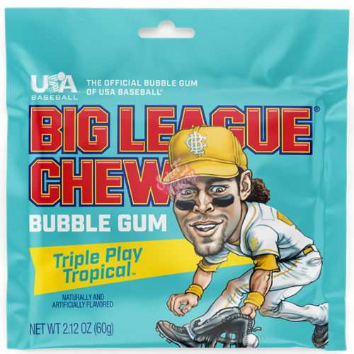 Big League Chew Triple Play Tropical 60g - 12ct