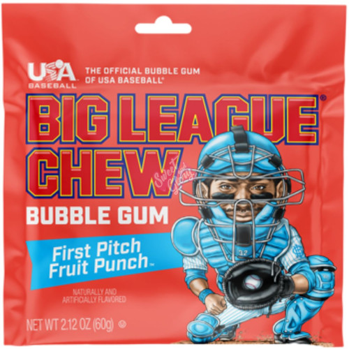Big League Chew First Pitch Fruit Punch 60g - 12ct