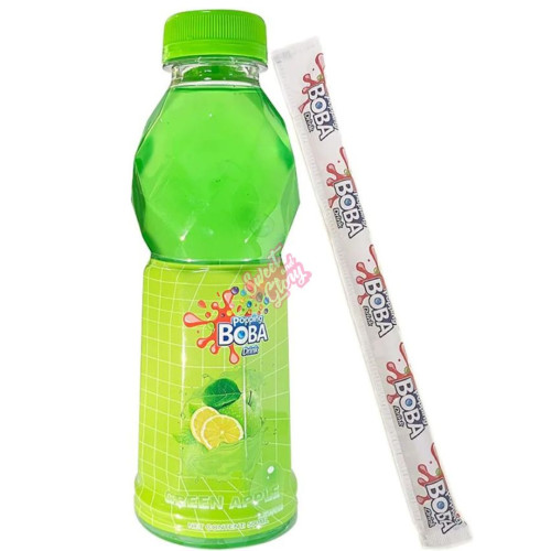 Popping Boba Drink Green Apple & Lemon 500ml - 12ct