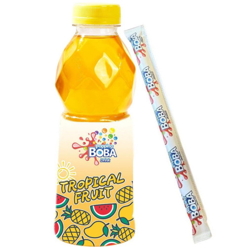 Popping Boba Drink Tropical Fruits 500ml - 12ct